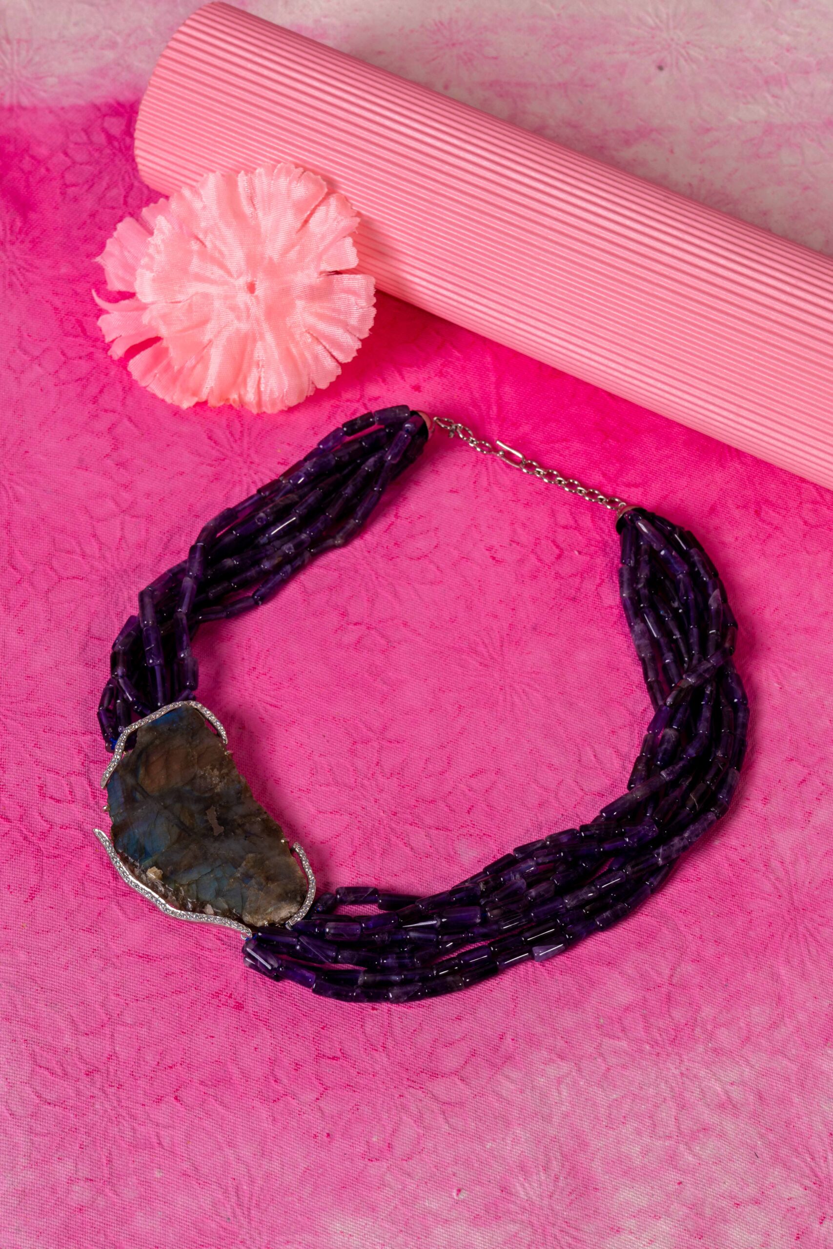 Multi Strand Amethyst Neclace Multi Strand Amethyst Neclace - Image 1