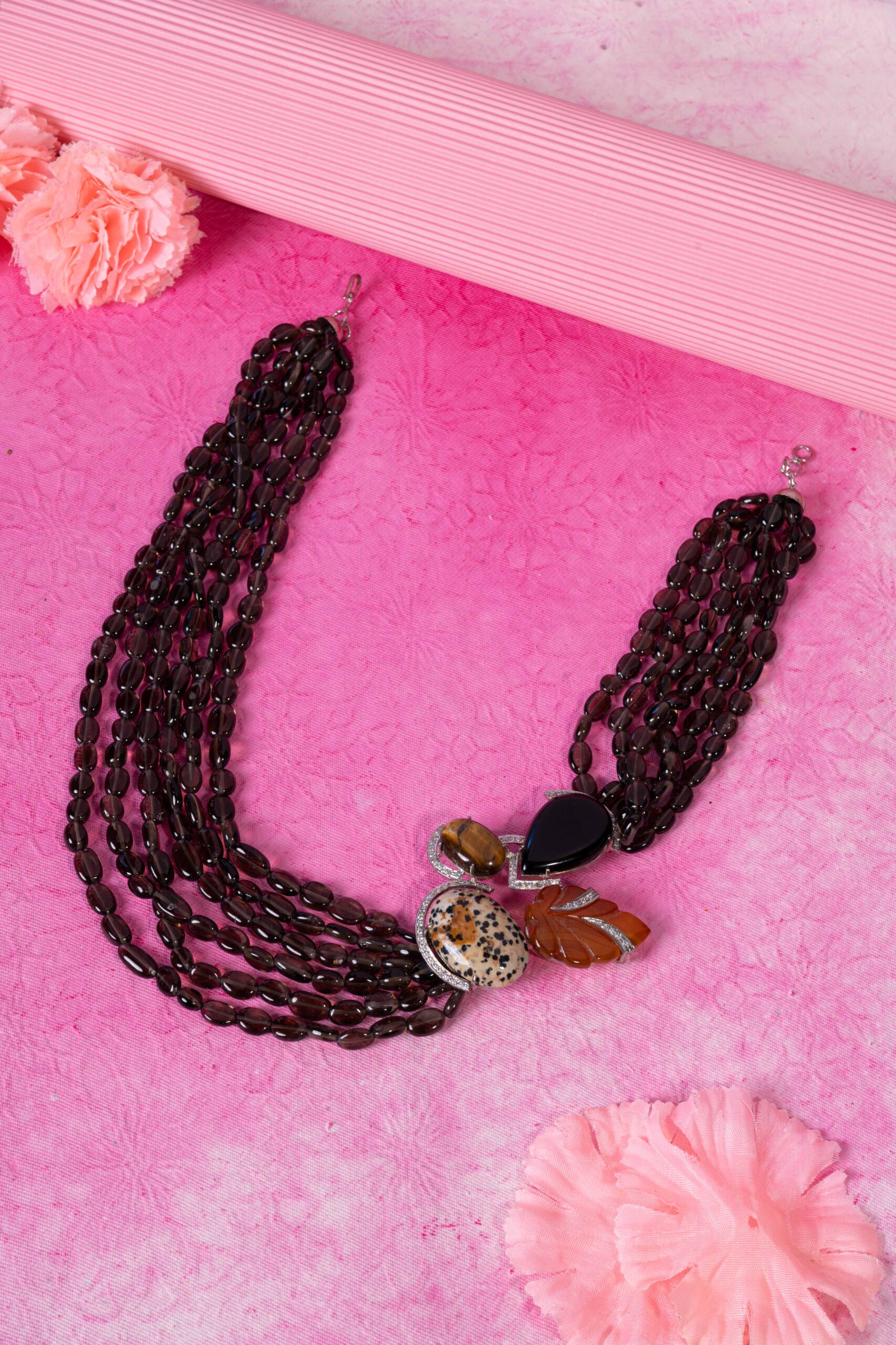 Multi-Tone Cluster Necklace Multi-Tone Cluster Necklace - Image 1