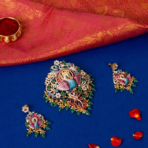 Navaratna Pendant Set